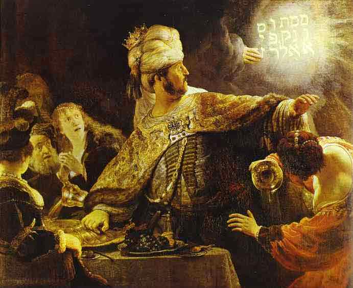 The Feast of Belshazzar. c. 1635