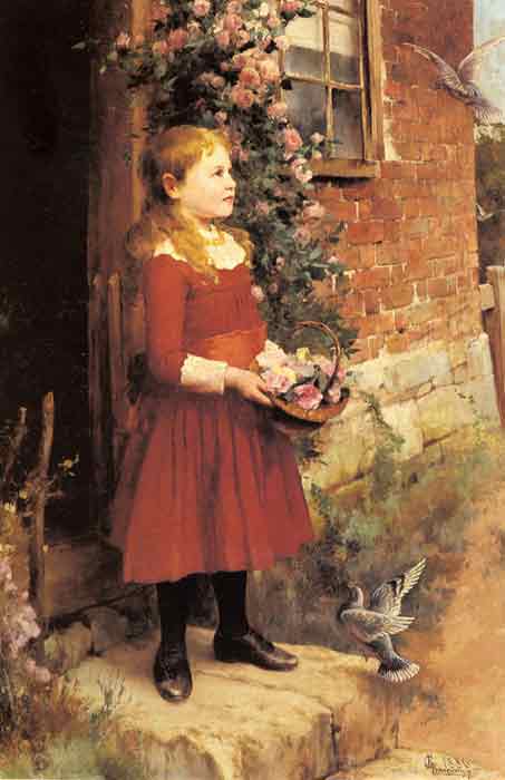 Oil painting for sale:The Youngest Daughter of J.S. Gabriel, 1886