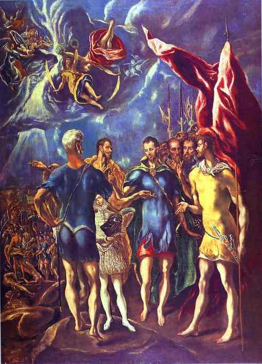 Oil painting:The Martyrdom of St. Maurice. 1580s
