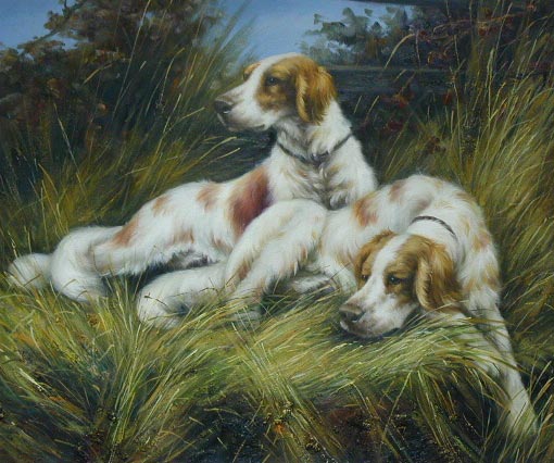 Oil painting for sale:dogs-022