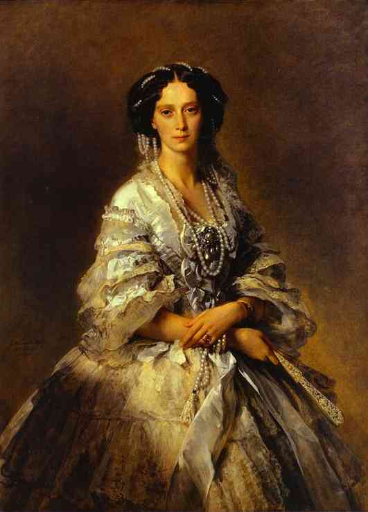 Oil painting:Portrait of Empress Maria Alexandrovna. 1857