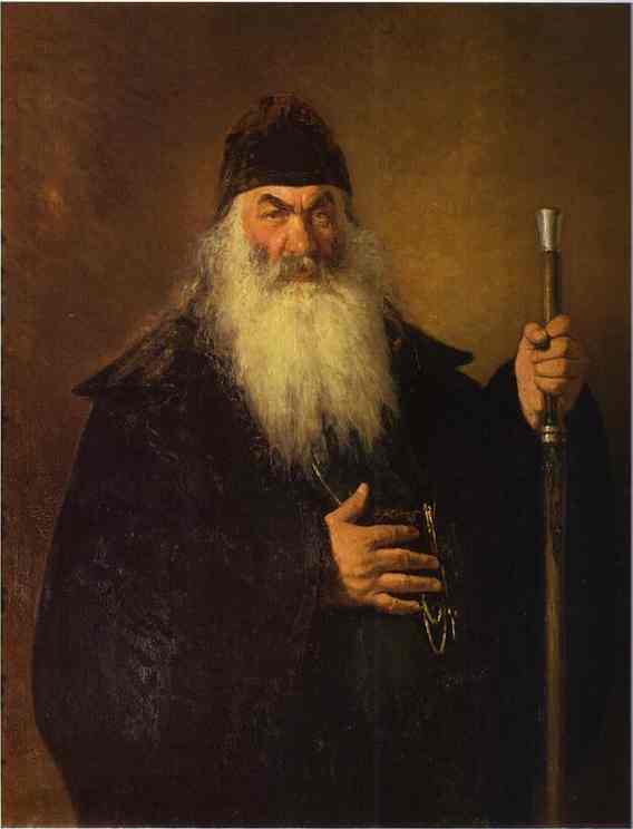 Oil painting:An Archdeacon. 1877