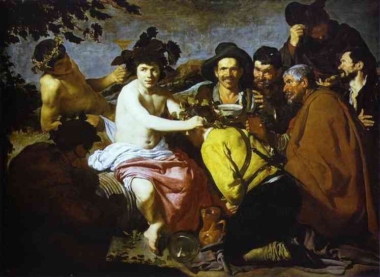 Oil painting:Bachus. 1628