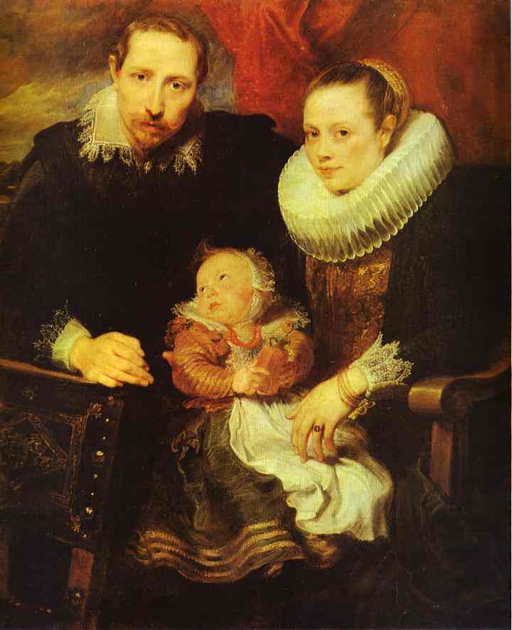 Oil painting:Family Portrait. 1621