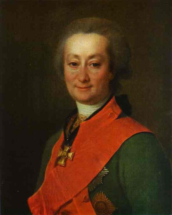 Oil painting:Portrait of Count F. G. Orlov. 1785