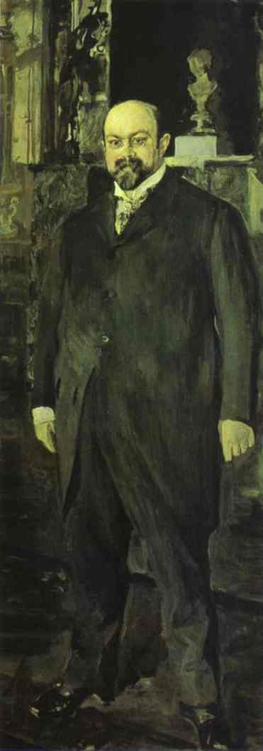 Oil painting:Portrait of Mikhail Abramovich Morozov. 1902