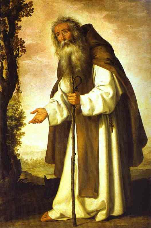 Oil painting:St. Anthony Abbot.