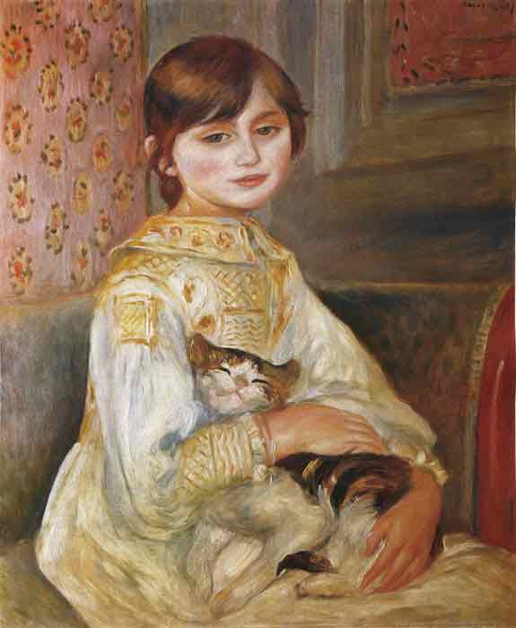 Oil painting for sale:Child with Cat, 1887