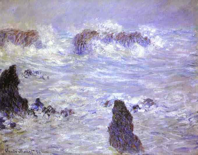 Storm, Coast at Belle-Ile 1886.