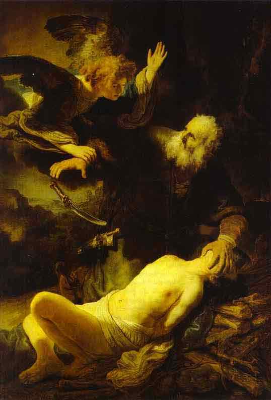 The Angel Stopping Abraham from Sacrificing Isaac to God. 1635