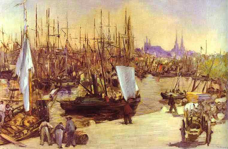 The Harbour at Bordeaux. 1871