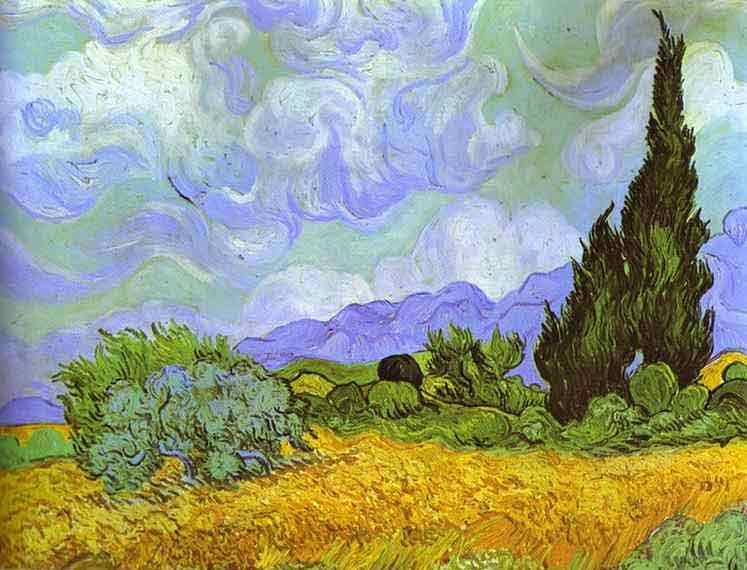 Wheat Field with Cypresses. Saint-R