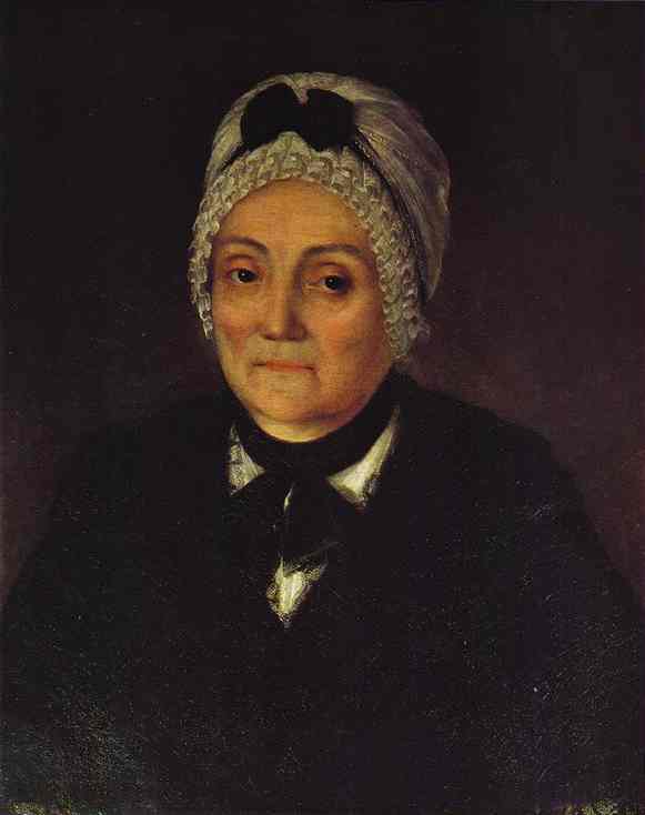 Oil painting:Portrait of Natalia Cherevina at the Age of 60. 1774