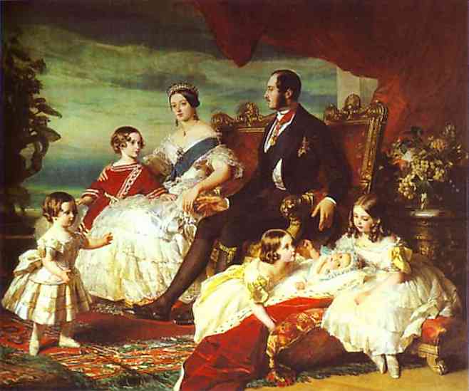 Oil painting:The Family of Queen Victoria. 1846