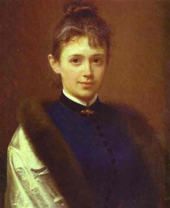 Oil painting:Portrait of an Unknown Woman. 1884