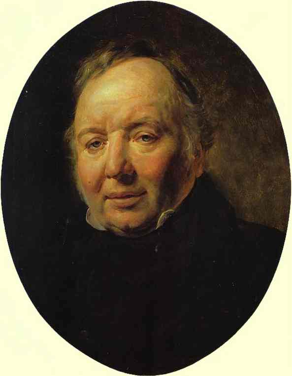 Oil painting:Portrait of Francesco Ascani. 1834