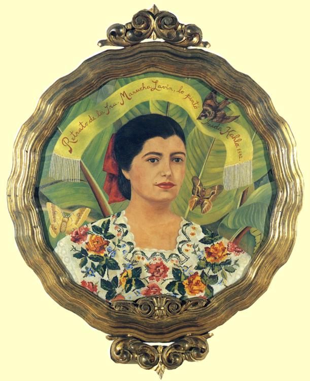 Oil painting:Portrait of Marucha Lavin. 1942