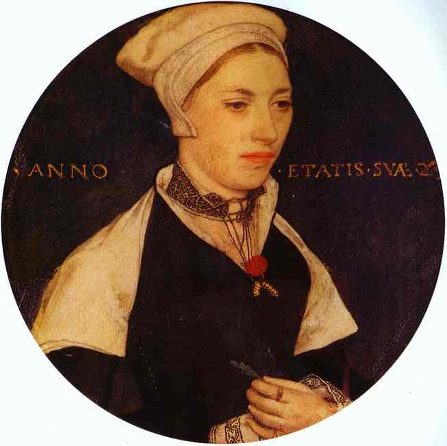 Oil painting:Portrait of Mrs Pemberton. c. 1535