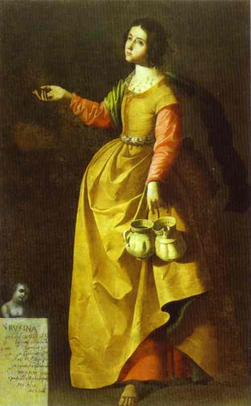 Oil painting:St. Rufina. Early 1630