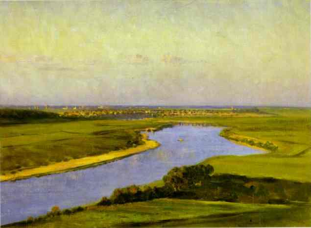 Oil painting:The Northern Dvina. 1894