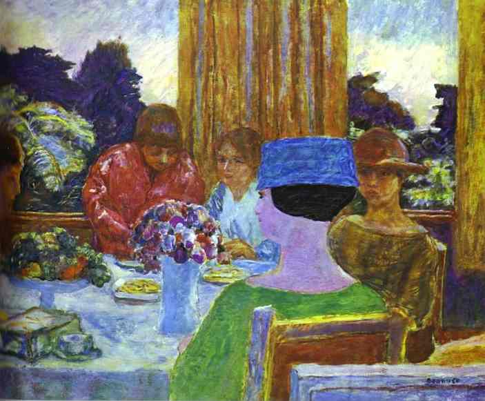 Oil painting:The Tea. 1916