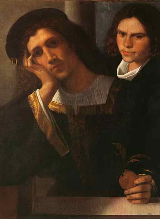 Oil painting for sale:Double Portrait (attributed to Giorgione), c.1502