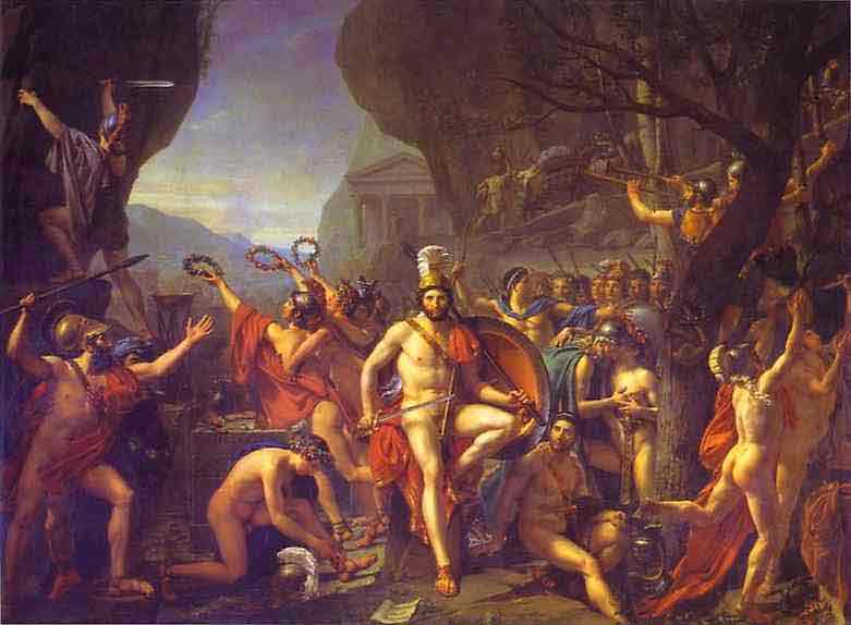 Leonidas at Thermopylae. 1814