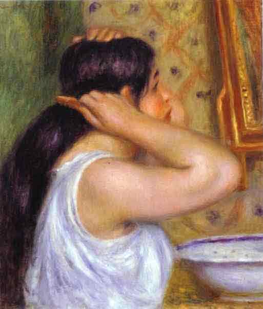 The Toilette; Woman Combing Her Hair. c.1907