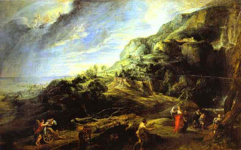 Ulysses on the Island of the Phaeacians. 1630-1635