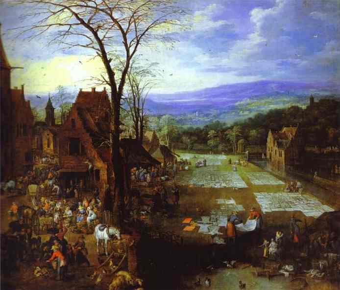 Oil painting:Jan Brueghel the Elder and Joos Momper the Younger (1564-1635