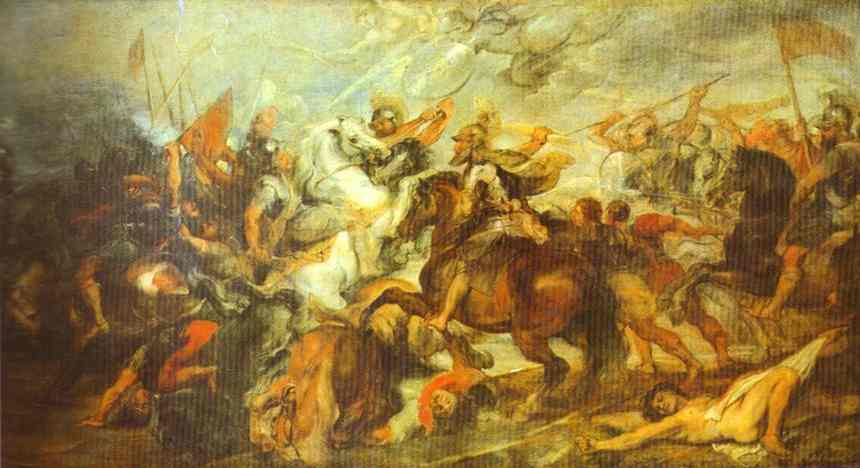 Oil painting:Henry IV at the Battle of Ivry. 1627
