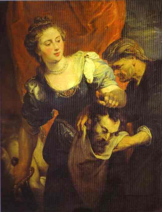 Oil painting:Judith with the Head of Holofernes. 1620
