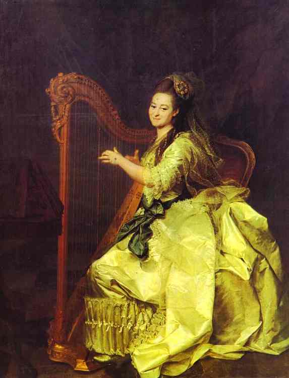 Oil painting:Portrait of G. I. Alymova. 1775