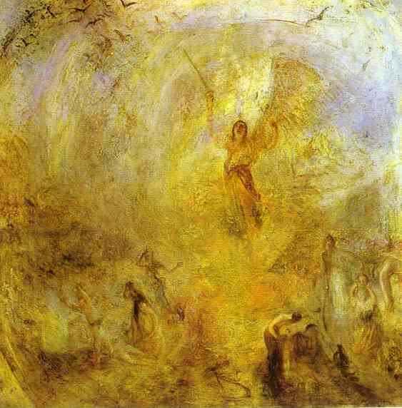 Oil painting:The Angel, Standing in the Sun. 1846