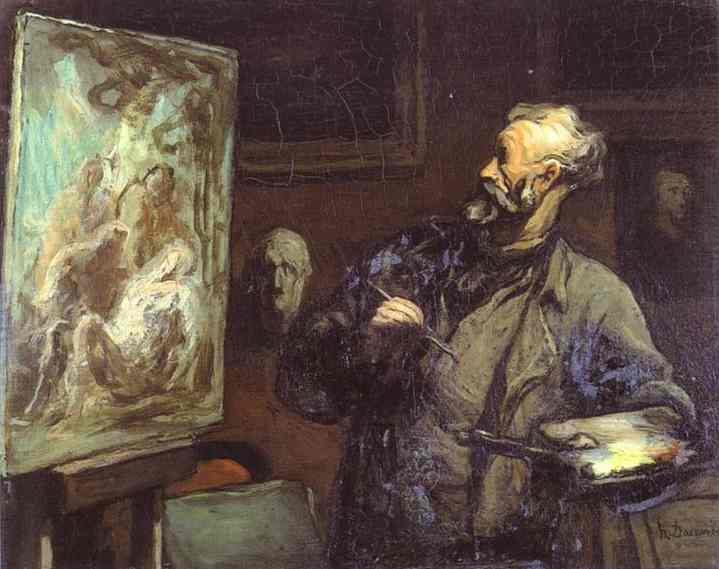 Oil painting:The Artist. c. 1868