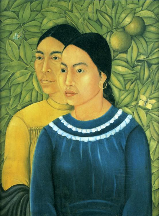 Oil painting:Two Women. 1929