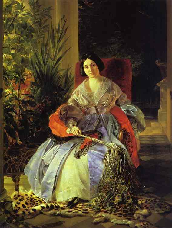 Oil painting:Portrait of Princess Ye. P. Saltykova. 1841