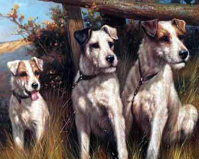 Oil painting for sale:dogs-042