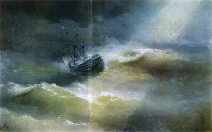 Oil painting for sale:The Maria in a Gale, 1892