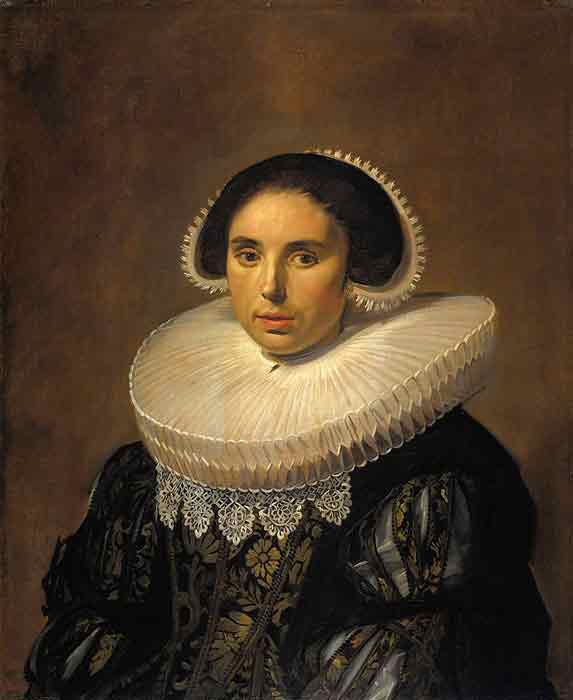 Oil painting for sale:Portrait of a woman, possibly Sara Wolphaerts van Diemen, c.1630-1635