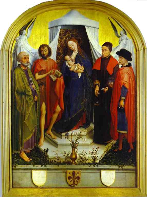 Oil painting:Medici Madonna. c.1460