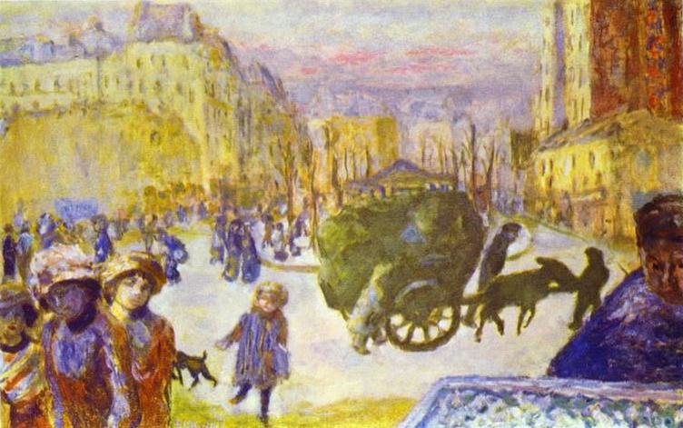 Oil painting:Morning in Paris. 1911