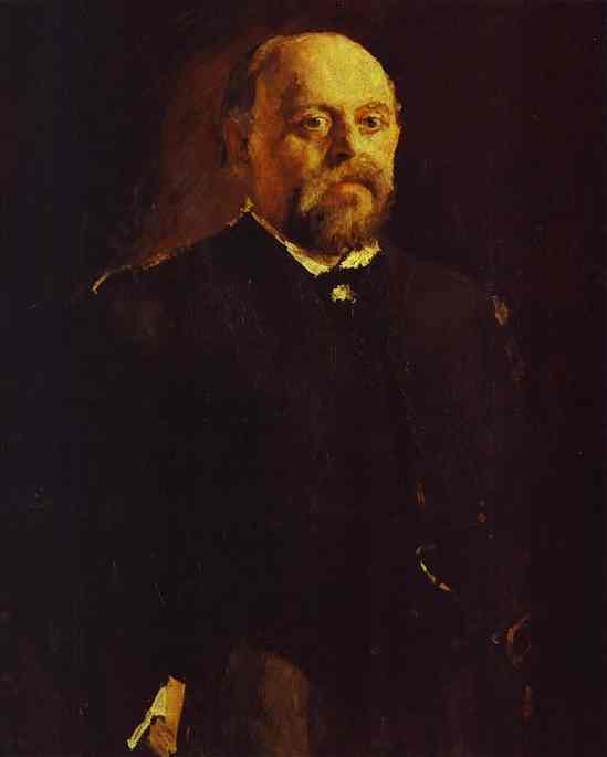 Oil painting:Portrait of Savva Mamontov. 1887