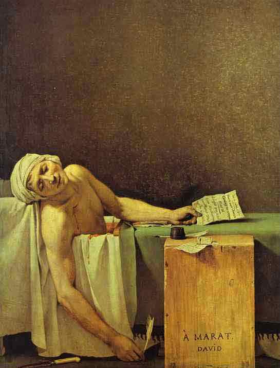 Death of Marat. Oil on canvas. 1793