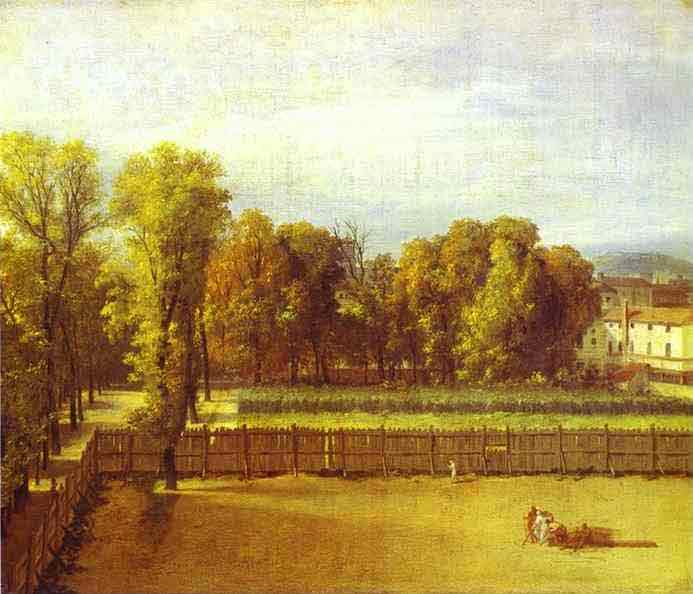 View of the Garden of the Luxembourg Palace. 1794