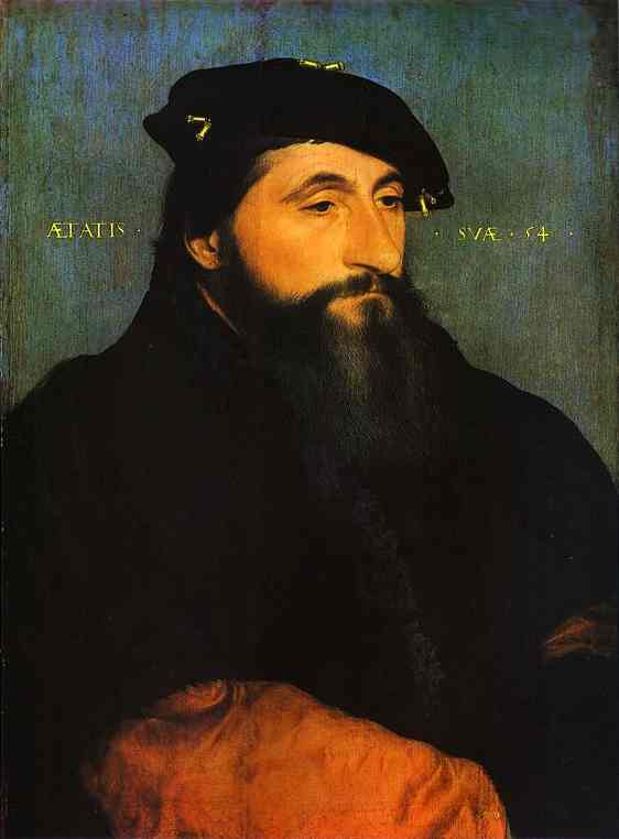 Oil painting:Portrait of a Man, Supposedly Anton the Good, Duke of Lorraine. 1543
