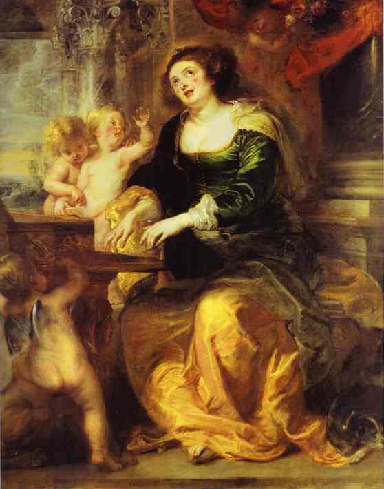 Oil painting:St. Cecilia. c.1639