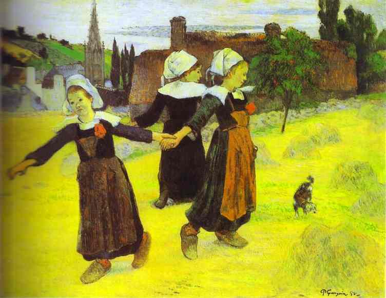 Breton Girls Dancing