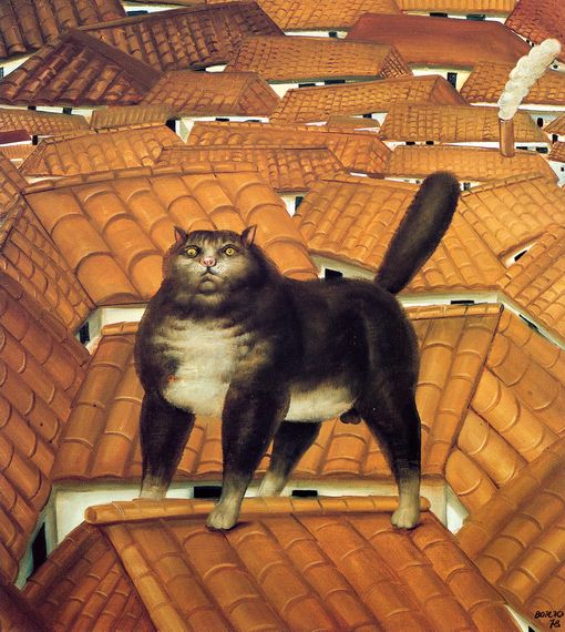 Cat on a Roof