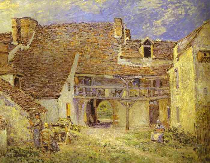 Courtyard of a Farm at St. Mammes